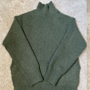 H&M Green Turtleneck Sweater
